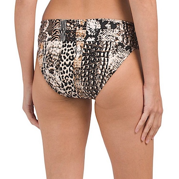 🆕 BLEU ROD BEATTIE Walk On The Wild Side Sarong Hipster Bikini Bottom Sz 14 - Picture 2 of 6